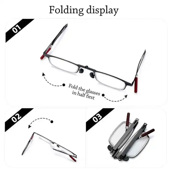 Screwless Ultra Light Folding Glasses (FREE BOX) - CML1086
