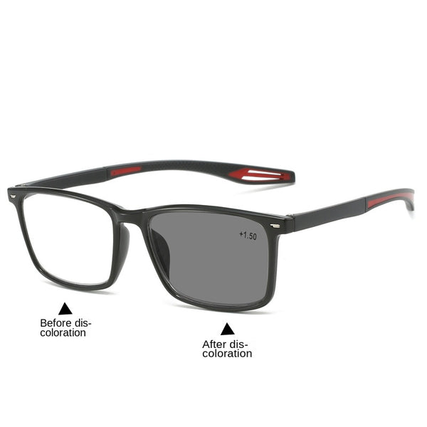 Ultra-Light Multifocal Photochromic Progressive Anti-Blue Light Reading Glasses-CML030-1