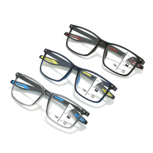 Ultra-Light Multifocal Photochromic Progressive Anti-Blue Light Reading Glasses-CML030-1
