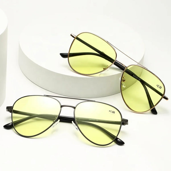 Night Vision Photochromic Blue Light Blocking Multifocal Reading Glasses - CML1990