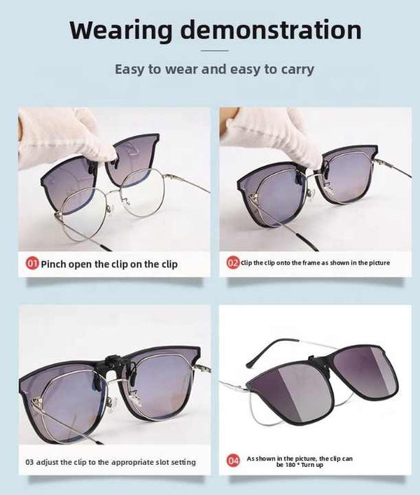 Polarized Clip on Sunglasses - CMC007