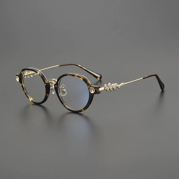 Bok Retro Round Acetate Oversize Glasses Frame
