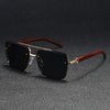 Classic Gold Edge Square Sunglasses