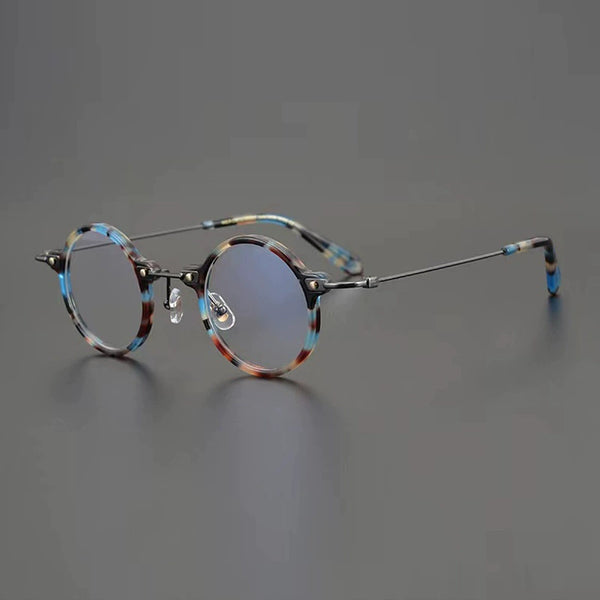 Ben Retro Round Acetate Optical Glasses Frame