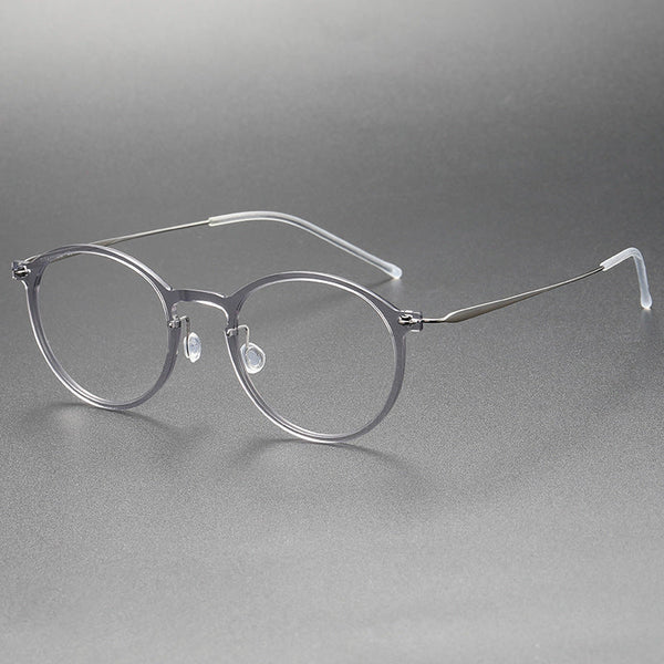 Titanium Round Glasses Frame 6541