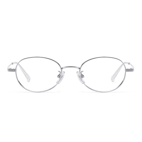 Titanium Vintage Round Eyeglasses Frames ST 5015