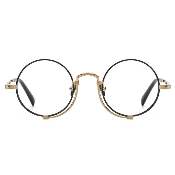 Titanium Vintage Round Eyeglasses Frames 1013H