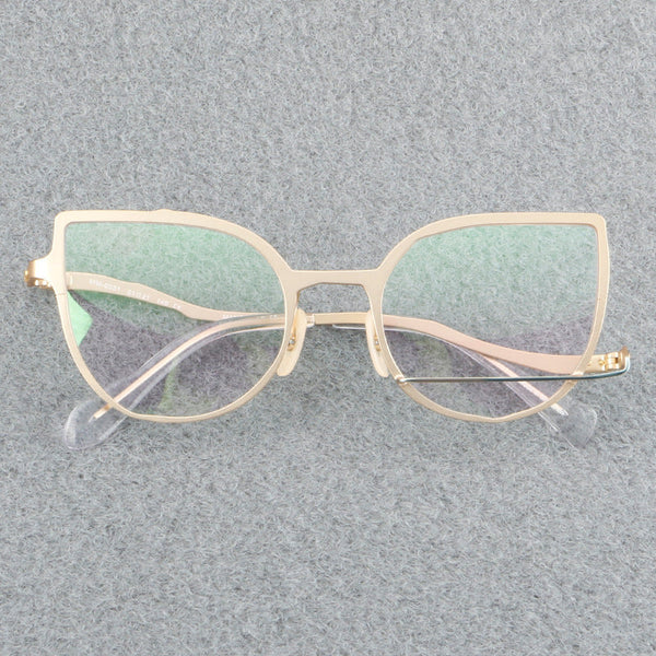 Retro pure titanium frame full frame ultra-light frame 0031