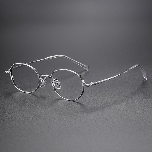Titanium Vintage Round Eyeglasses Frames ST 5015