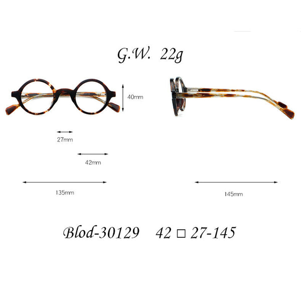 Andi Vintage Round Acetate Frame