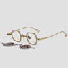 Hal Titanium Vintage Eyeglasses Frame With Sunglasses Clips