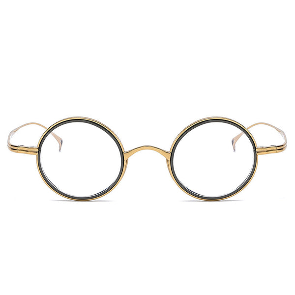Titanium Vintage Round Eyeglasses Frames KMN123