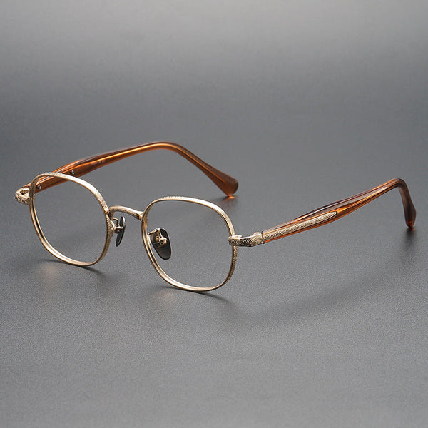 Retro Titanium Square Glasses Frame ST41465