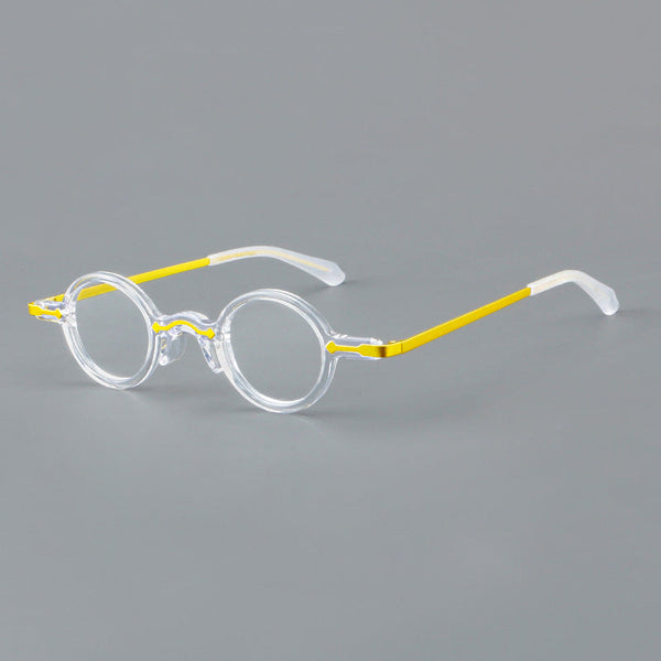 LeifRetro Small Round Acetate Glasses Frame