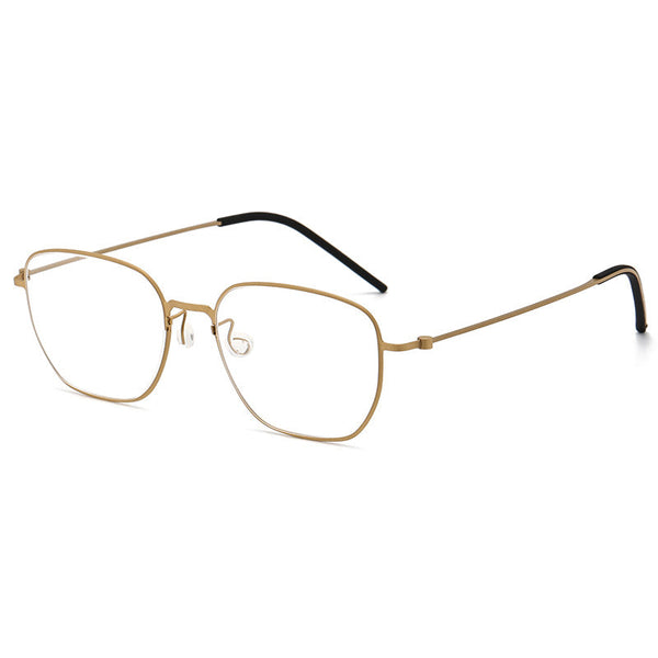 Retro Titanium Square Glasses Frame 5527-1