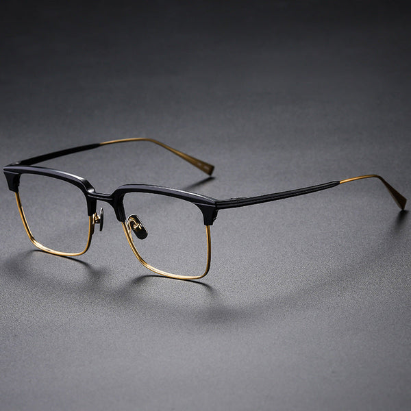 Winer Retro Titanium Square Glasses Frame