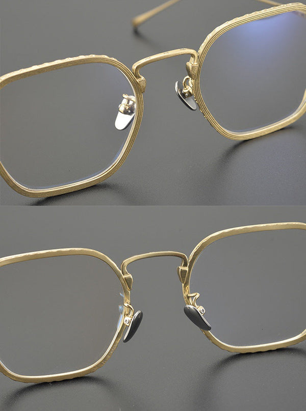 Retro Titanium Square Glasses Frame BD001