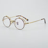 Harley Retro Round Titanium Flip-up Glasses Frame