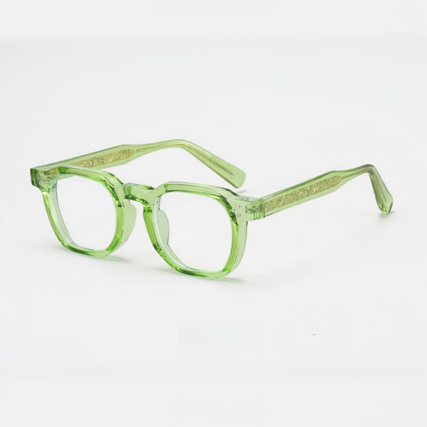 March Retro Square Acetate Glasses Frame
