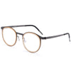 Leander Titanium Vintage Round Eyeglasses Frames 9704