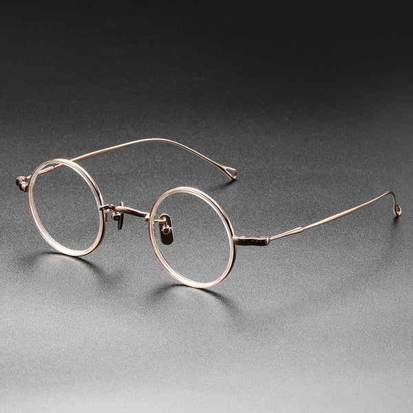 Garin Vintage Round Titanium Glasses Frame