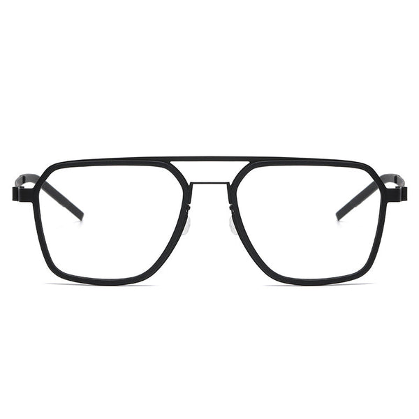 Retro Titanium Square Glasses Frame 9753