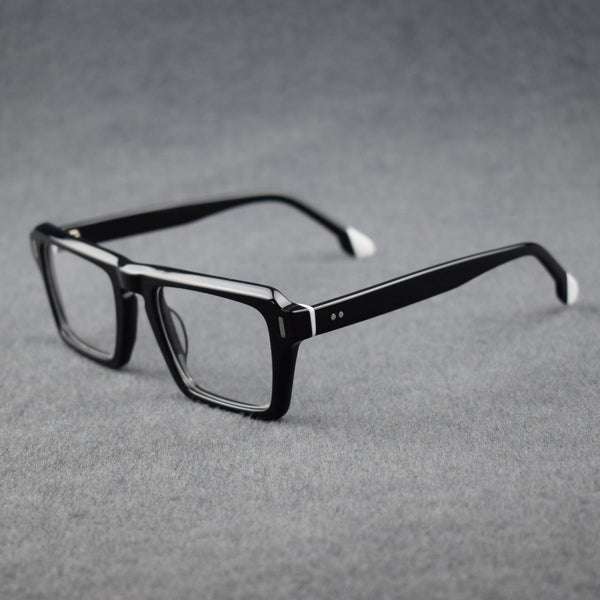 Foote Retro Square Acetate Glasses Frame