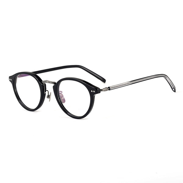 Titanium Round Glasses Frame 9806