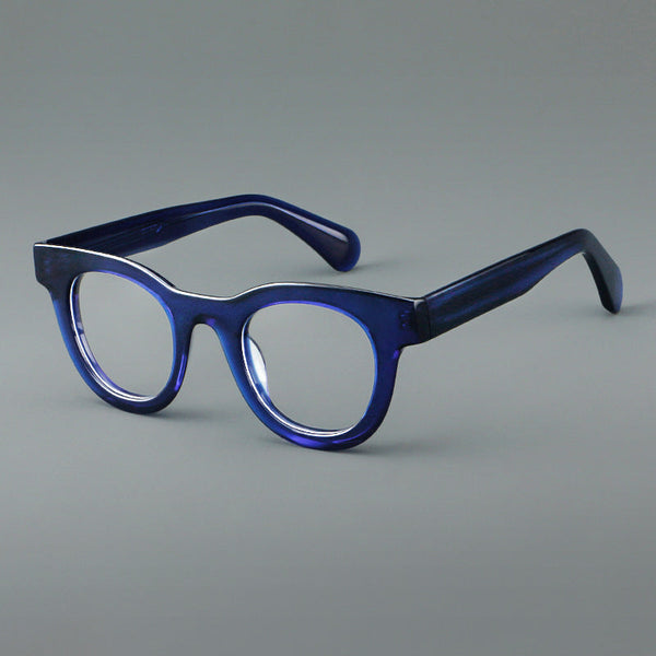 Klug Acetate Oval Retro Glasses Frame