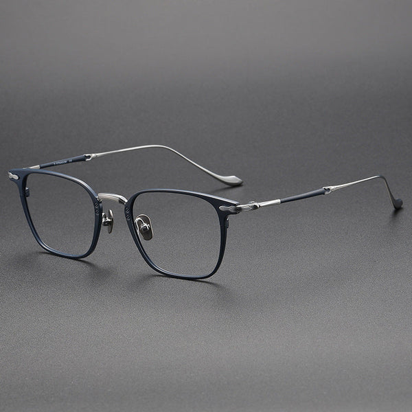 Olawt Retro Titanium Square Glasses Frame
