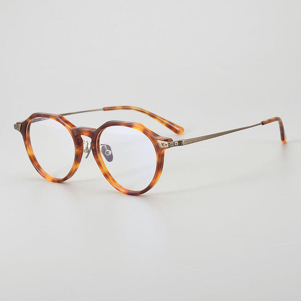Raffi Retro Polygon Titanium Glasses Frame