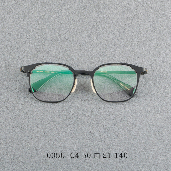 Retro pure titanium frame full frame ultra-light frame 0056