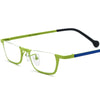 Pure Titanium Square Half Rim Eyeglasses Frame - CM185851