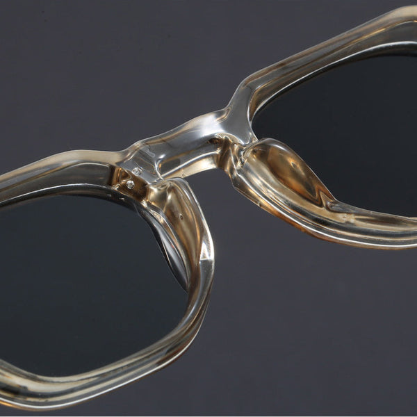 Acetate Retro Steampunk Polarized Sunglasses - CMS0221