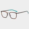 Moxley Retro Rectangle Titanium Business Glasses Frame