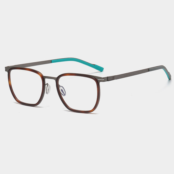 Moxley Retro Rectangle Titanium Business Glasses Frame