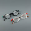Cham Fashion Geometric Acetate Glasses Frame