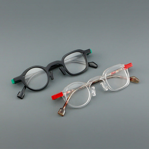 Cham Fashion Geometric Acetate Glasses Frame