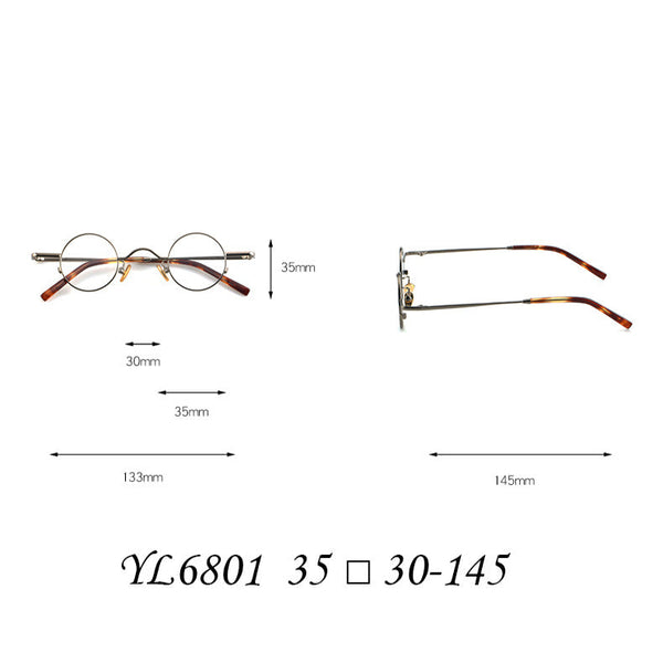 Lance Retro Titanium Glasses Frame