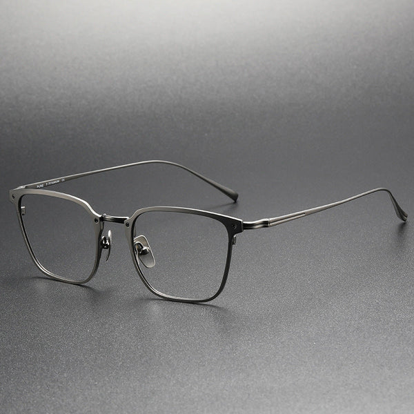 Retro Titanium Square Glasses Frame KJ-40A