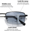 Ultra- Light Titanium Tinted Photochromic Multifocal Progressive Reading Glasses - CML1832