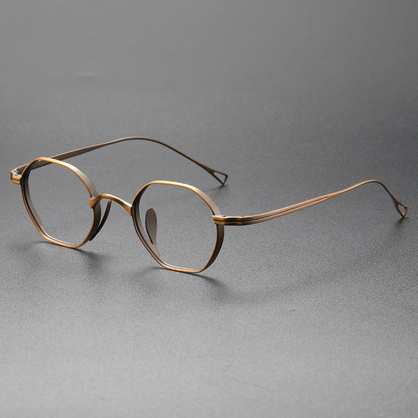 Titanium Geometric Glasses Frame ST K152