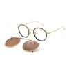Daly Titanium Vintage Eyeglasses Frame With Sunglasses Clips
