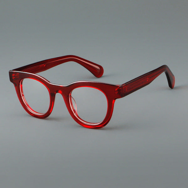 Klug Acetate Oval Retro Glasses Frame