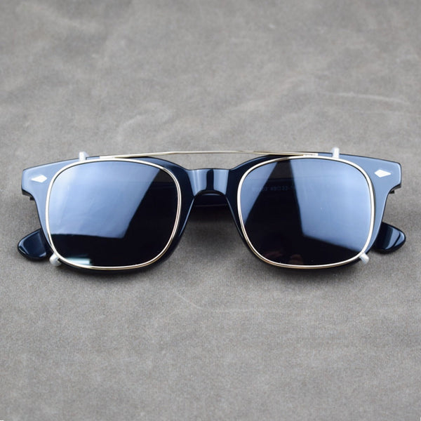 Monge Classic Retro Clip Sunglasses Punk Glasses Frame