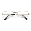 Natural Crystal Stone Clear Real Glass Lens Titanium Folding Reading Glasses (FREE BOX) - CML1058