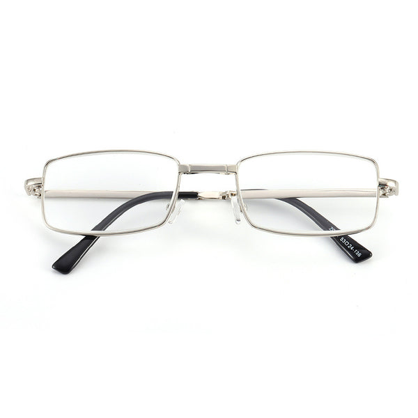 Natural Crystal Stone Clear Real Glass Lens Titanium Folding Reading Glasses (FREE BOX) - CML1058
