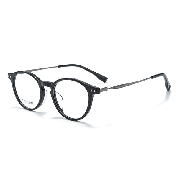 Zylan Retro Oval Titanium Glasses Frame