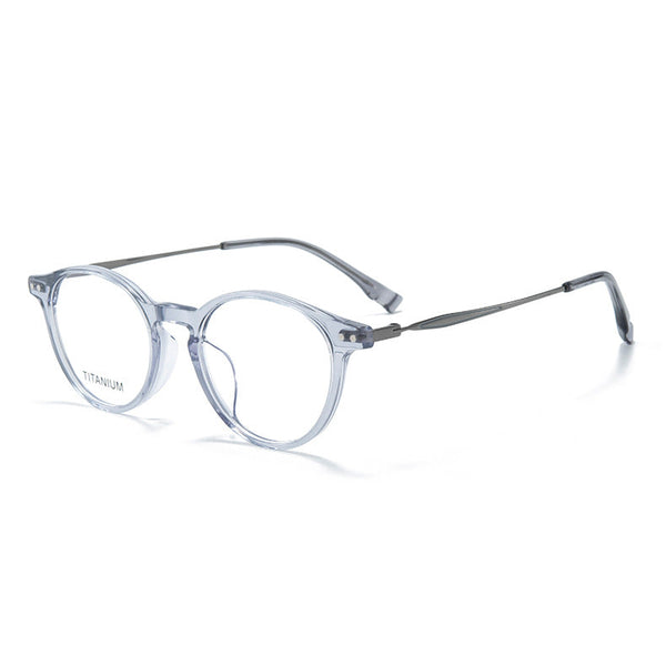 Zylan Retro Oval Titanium Glasses Frame