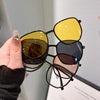 4-in-1 Magnetic Aluminum Magnesium Titanium Sunglasses CMS1006